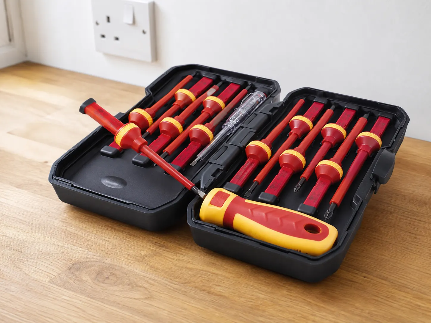 13-Piece Insulated Screwdriver Set in use