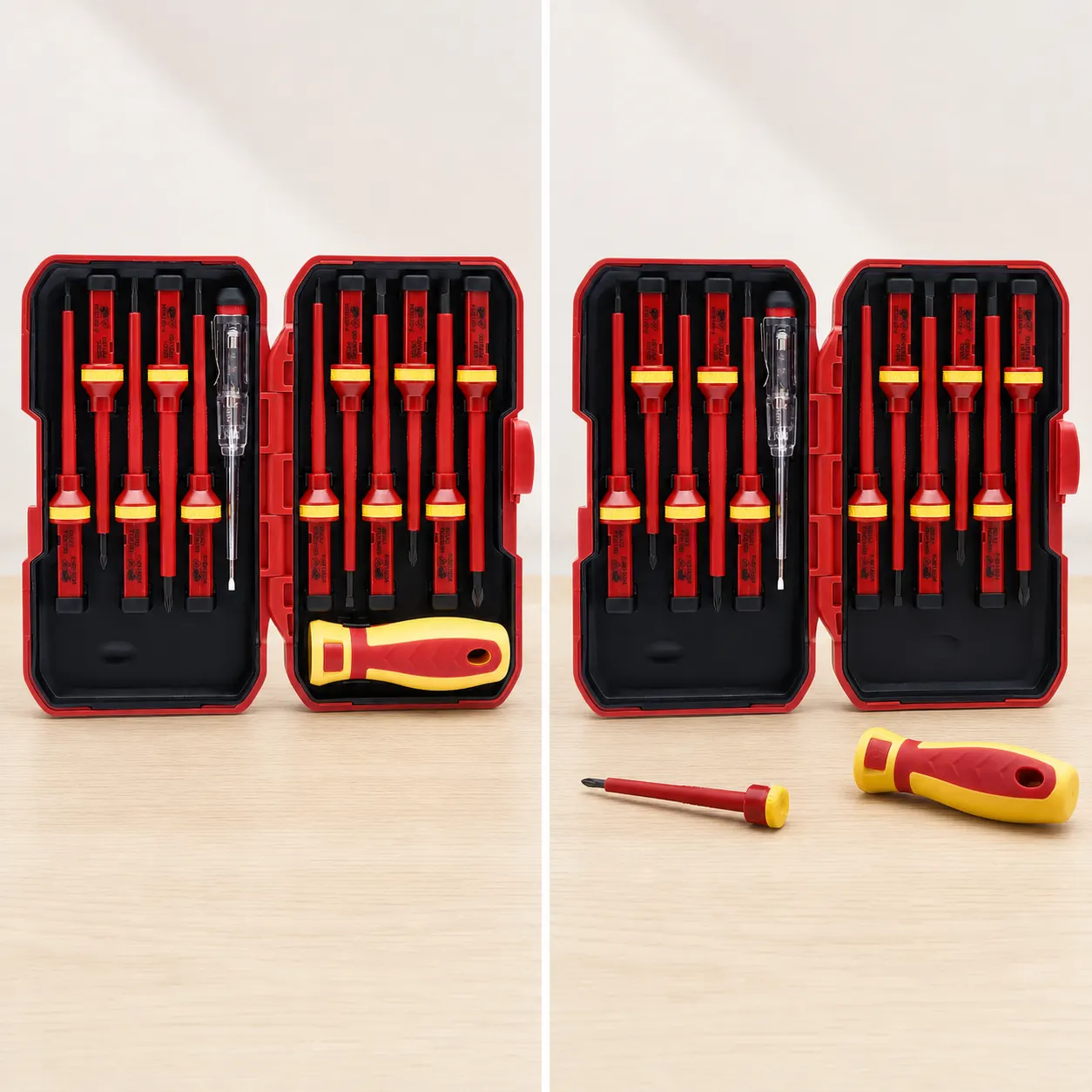 13-Piece Insulated Screwdriver Set setup and use views